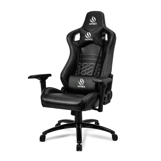 AlphaRex Carbon Fiber Look Racing Style Gaming Reclining Ergonomic Chair | (900168)
