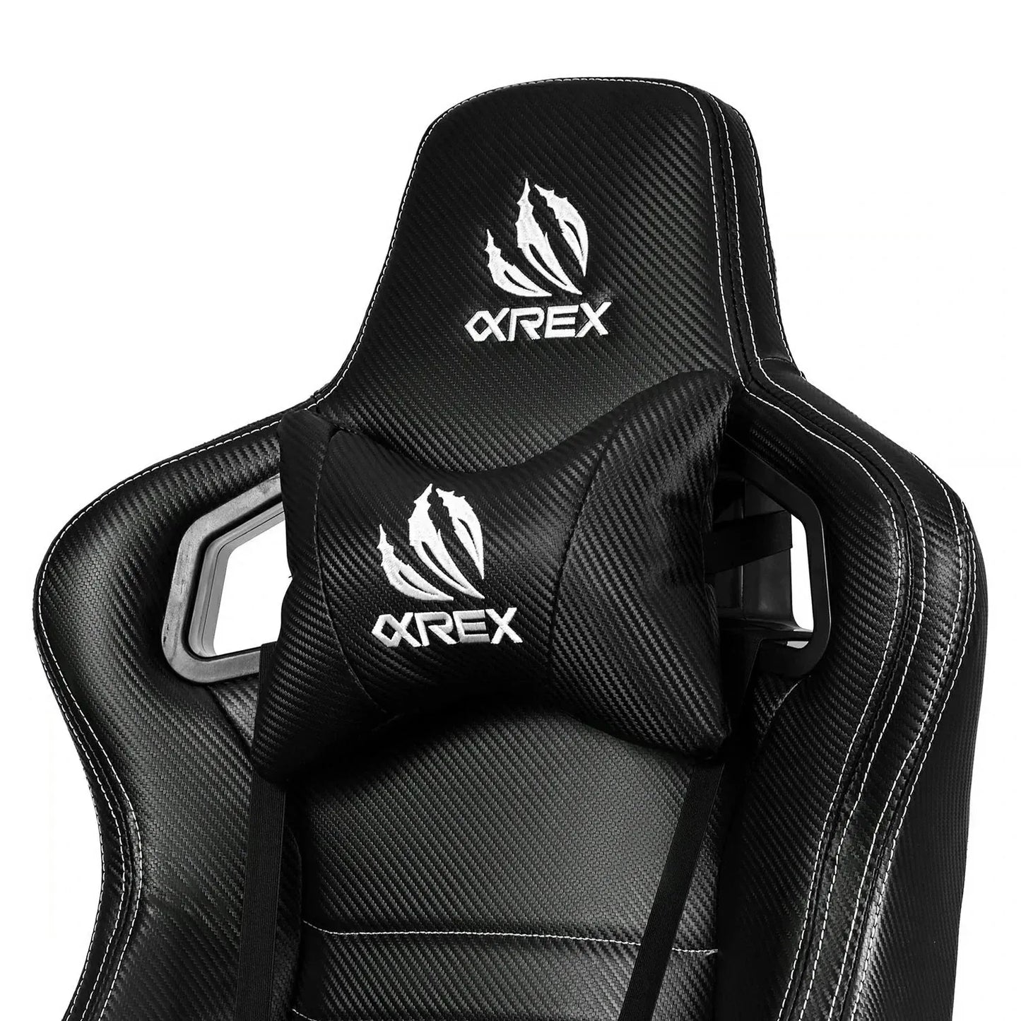 AlphaRex Carbon Fiber Look Racing Style Gaming Reclining Ergonomic Chair | (900168)