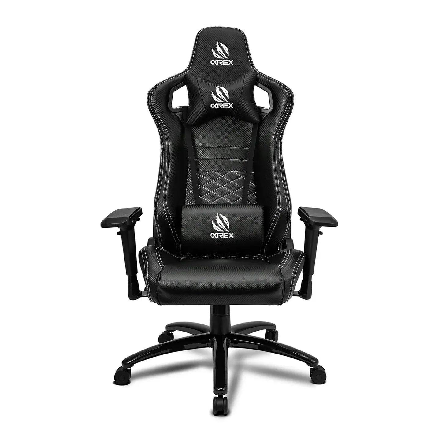 AlphaRex Carbon Fiber Look Racing Style Gaming Reclining Ergonomic Chair | (900168)