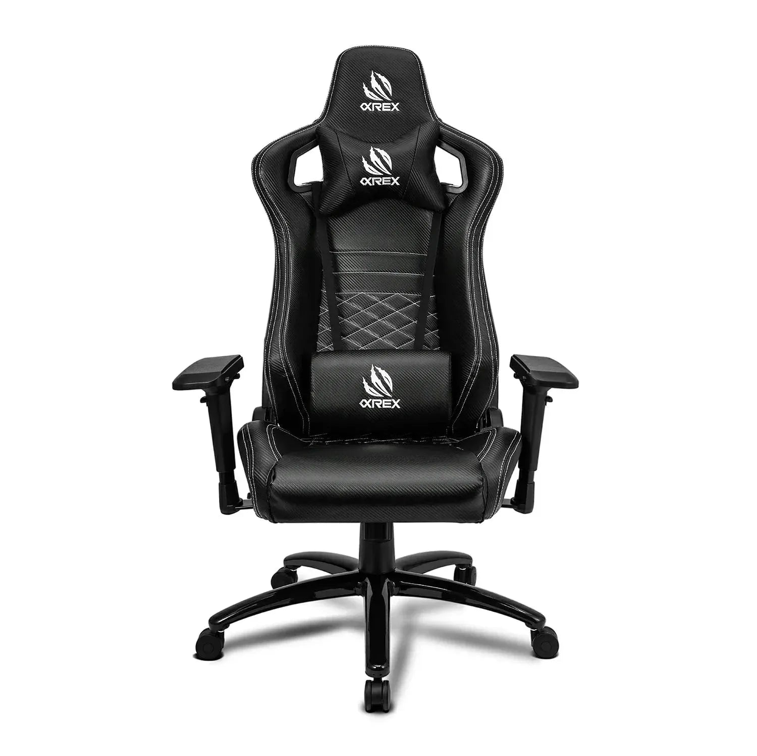 AlphaRex Carbon Fiber Look Racing Style Gaming Reclining Ergonomic Chair | (900168)