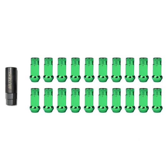 Wheel Mate Muteki SR48 Green Lug Nuts 12x1.50 48mm | Corolla 18+ (whm32906G)