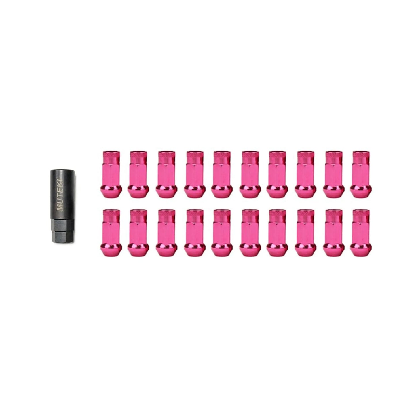 Wheel Mate Muteki SR48 Open End Lug Nuts | Pink 12x1.50 48mm for 2018+ Corolla Hatchback (whm32906K)