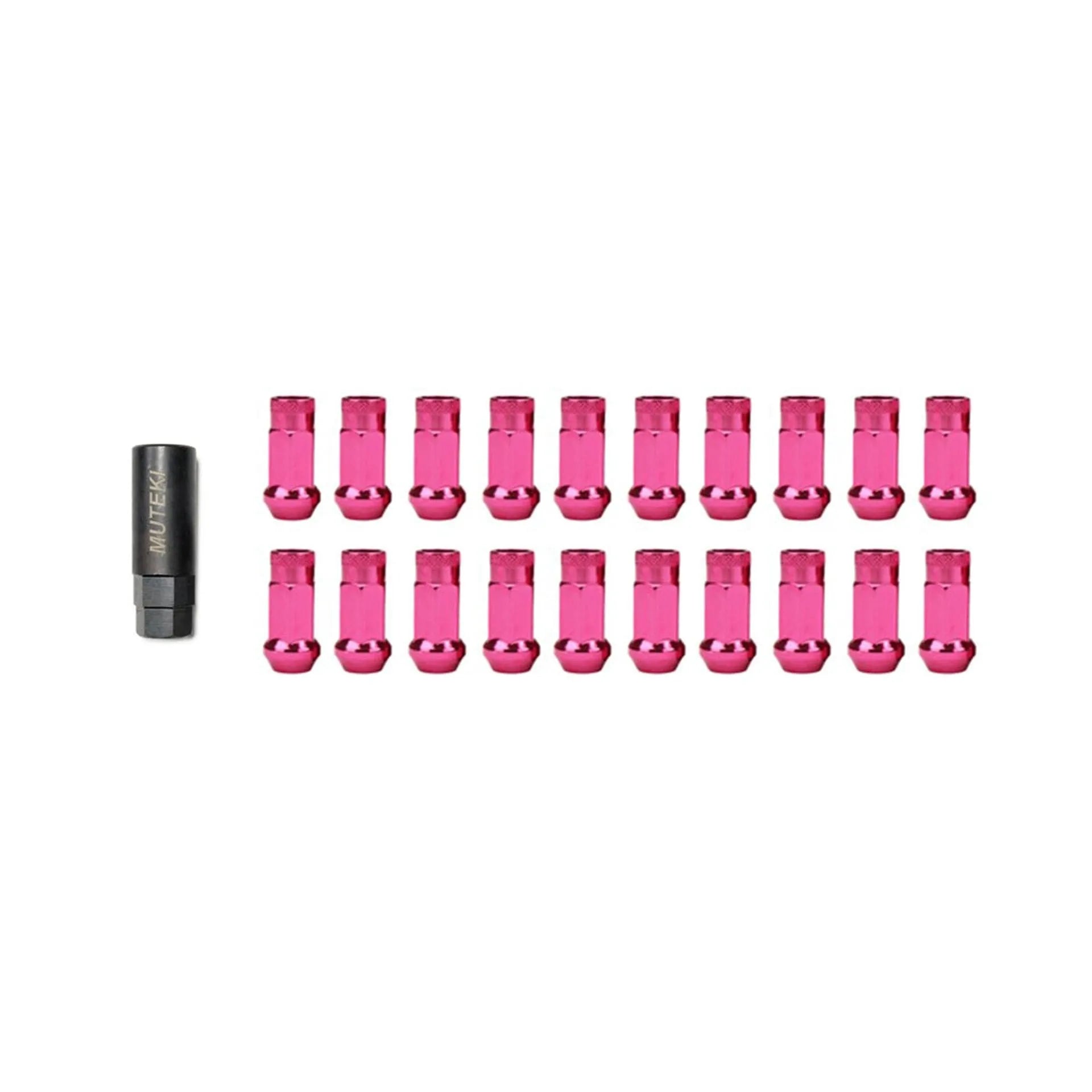 Wheel Mate Muteki SR48 Open End Lug Nuts | Pink 12x1.50 48mm for 2018+ Corolla Hatchback (whm32906K)