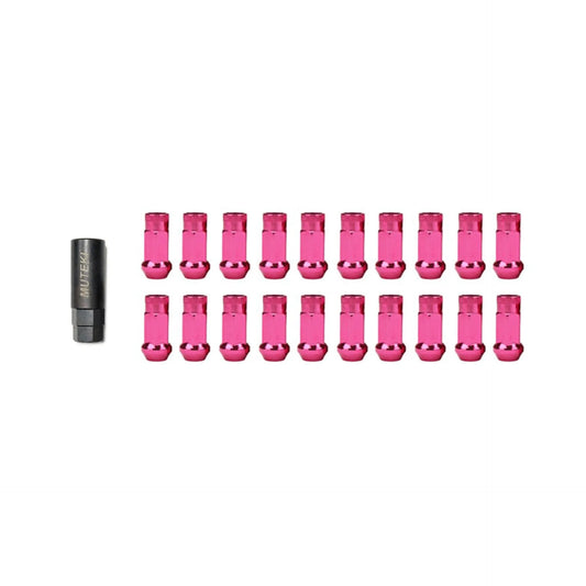 Wheel Mate Muteki SR48 Open End Lug Nuts | Pink 12x1.50 48mm for 2018+ Corolla Hatchback (whm32906K)