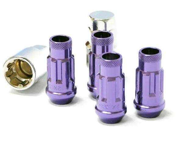 Wheel Mate Muteki SR48 Open End Locking Lug Nut Set of 4 - Purple 12x1.50 48mm