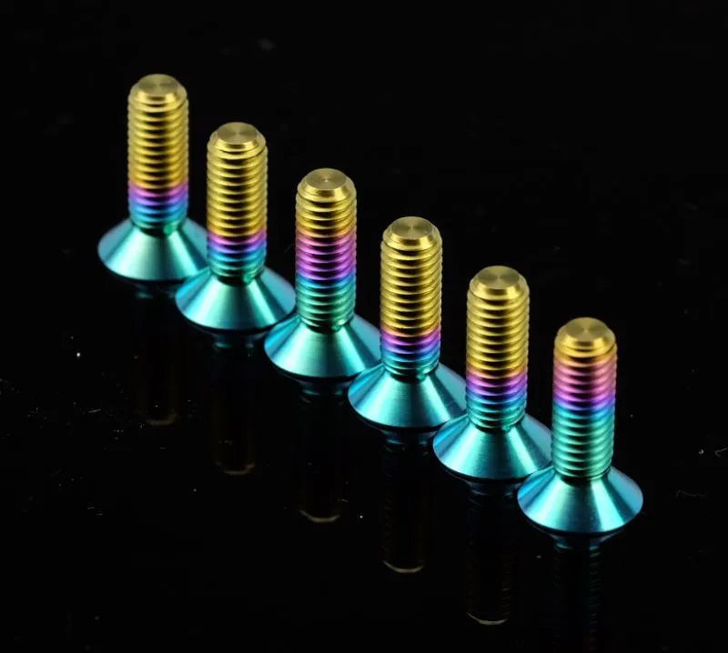 NRG Titanium Steering Wheel Screw Upgrade Kit - Conical (SWS-100TI)