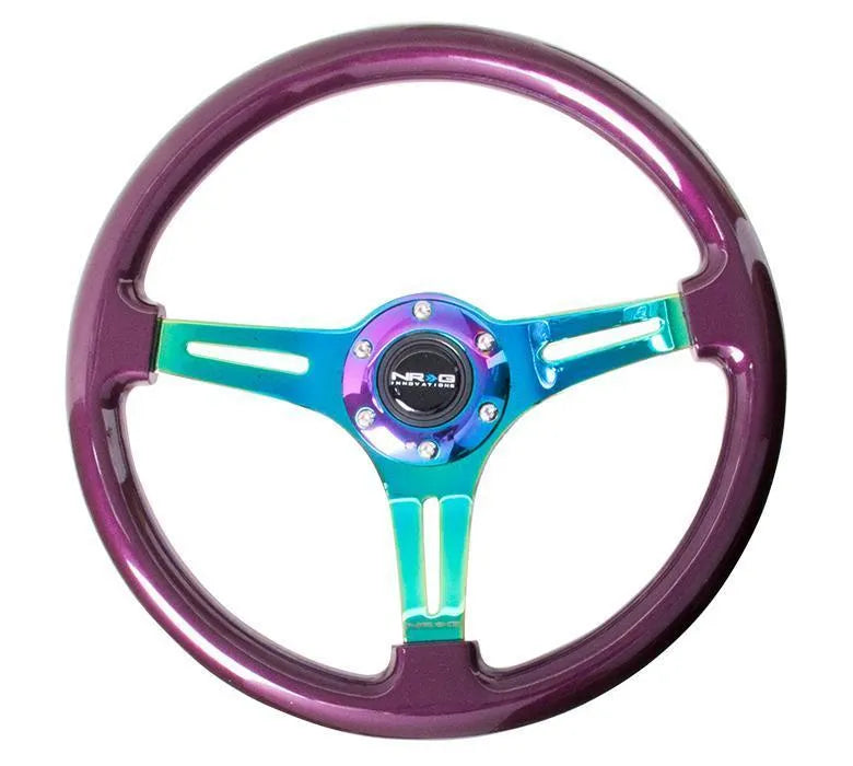 NRG 350mm Steering Wheels - NeoChrome Spokes - Standard Colors (ST-015MC)