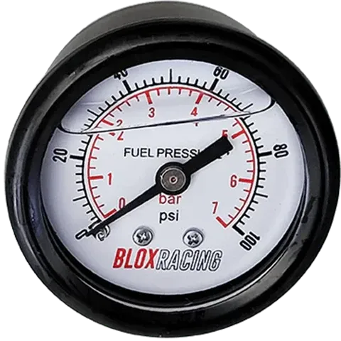 BLOX Racing Liquid Filled Fuel Pressure Gauge (BXGA-00125)
