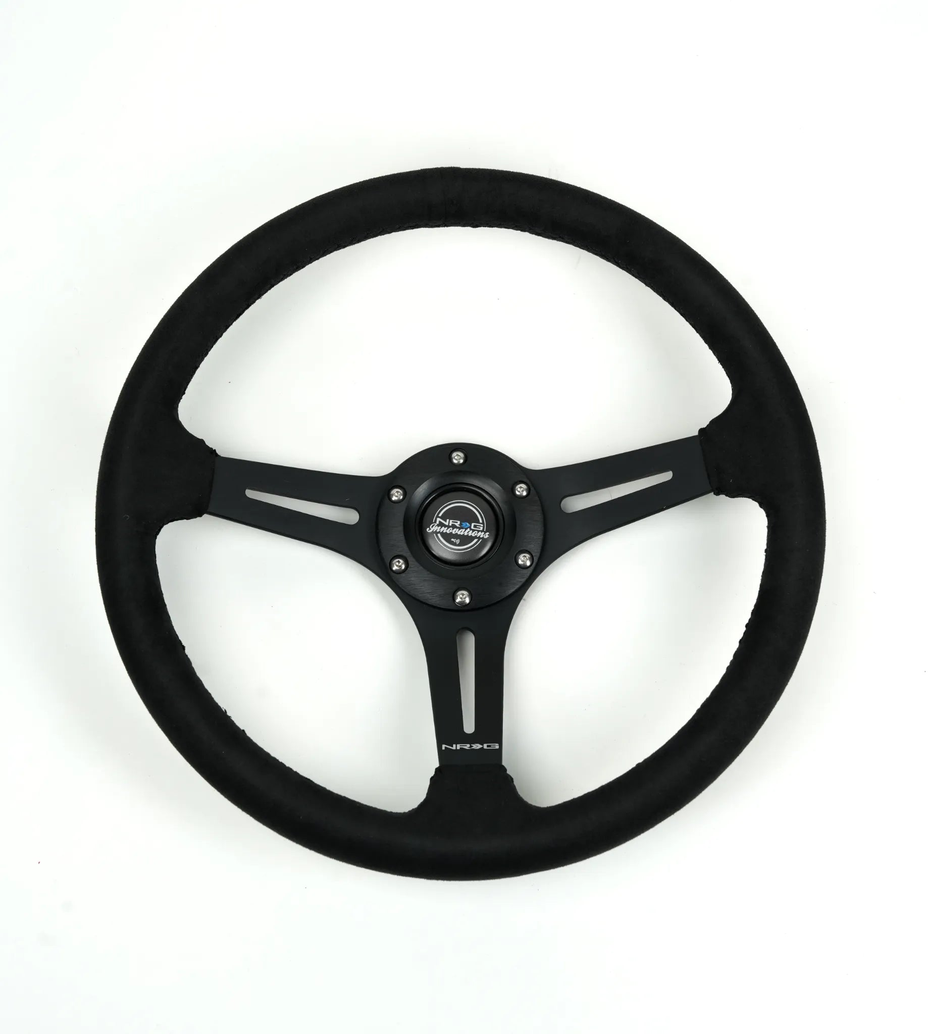 NRG 350MM 3" 2.5 DISH WITH SLITS ALCANTARA