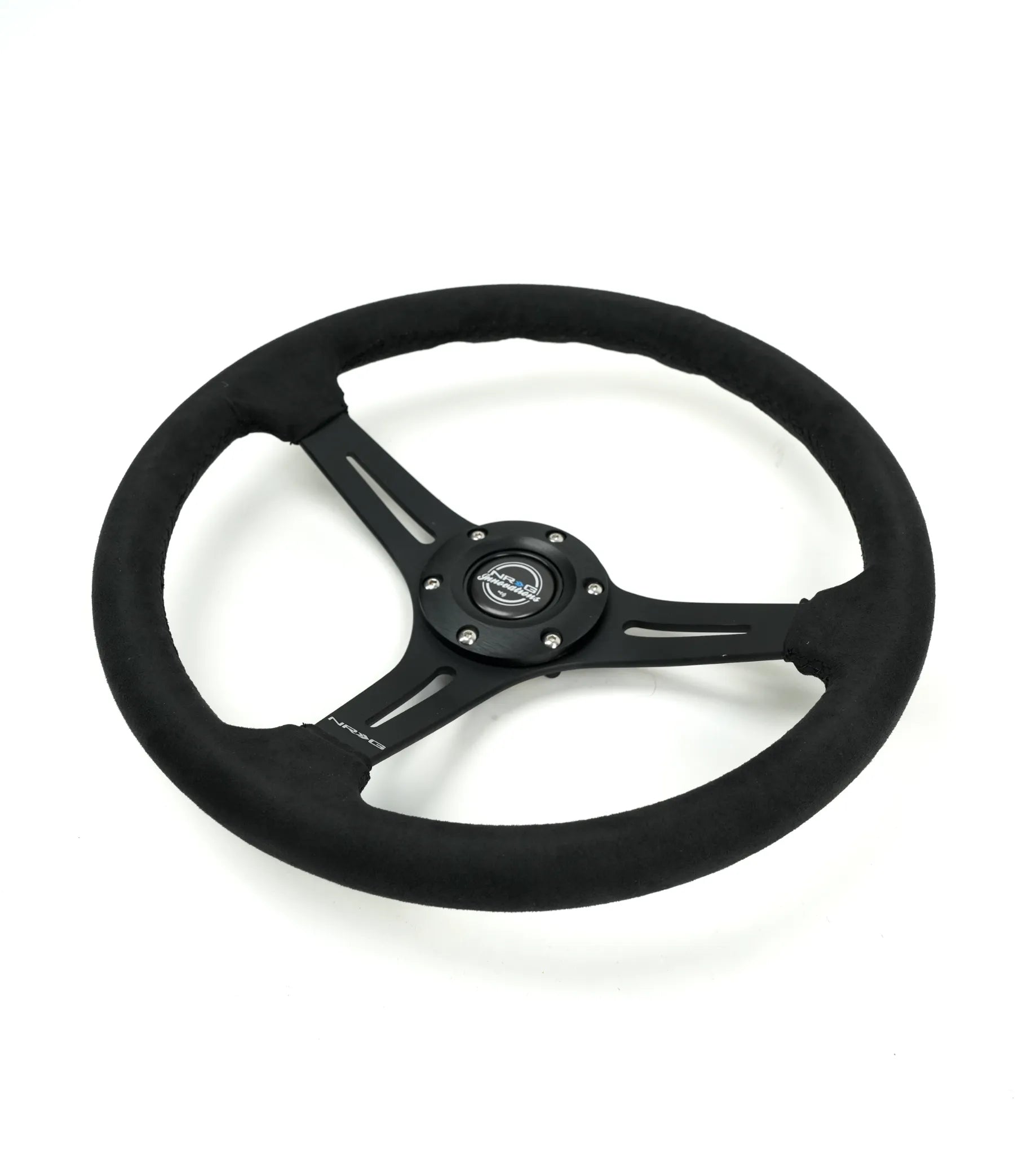 NRG 350MM 3" 2.5 DISH WITH SLITS ALCANTARA