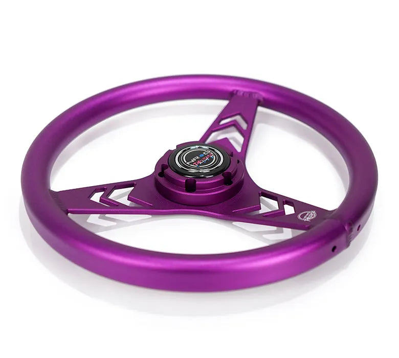 NRG ALUMINUM STEERING WHEELS - ARROW CUTOUT