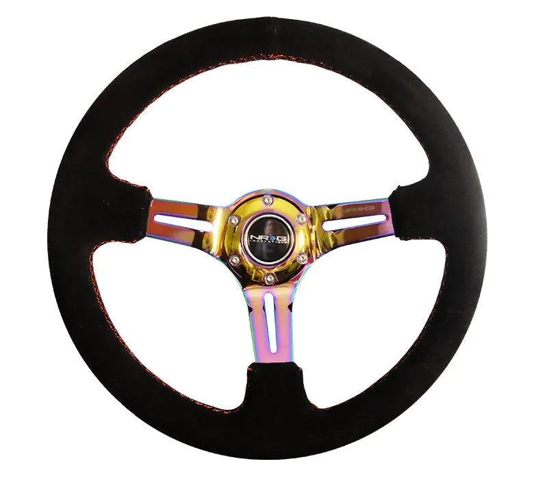 NRG 350MM 3" DEEP DISH WITH SLITS SUEDE