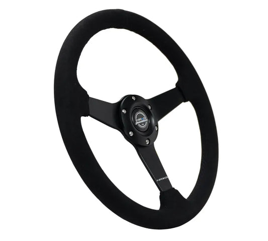 NRG 350MM FLAT STEERING WHEEL ALCANTARA