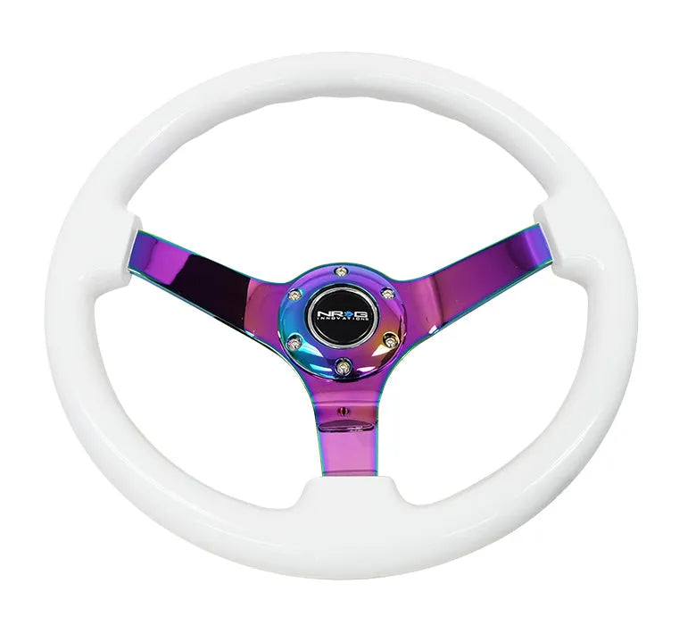 NRG 350MM 3" DEEP DISH WOOD GRAIN STEERING WHEEL