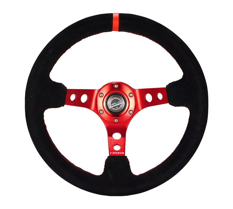 NRG 350MM 3" DEEP DISH WITH HOLES SUEDE