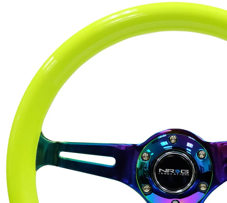 NRG 350MM 1.5" DEEP DISH WOOD GRAIN STEERING WHEEL