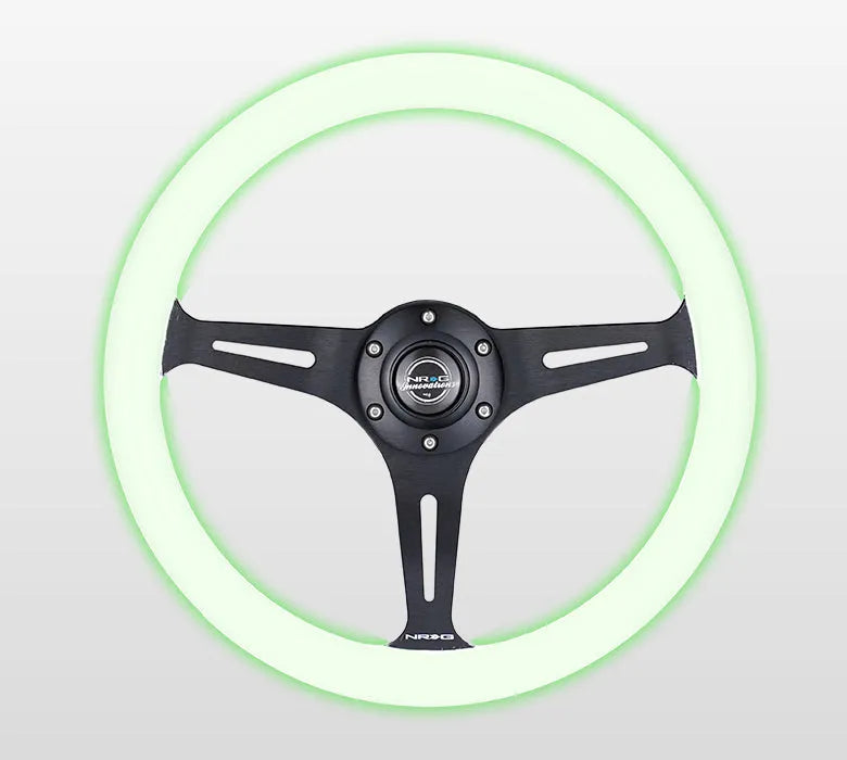 NRG 350MM 1.5" DEEP DISH WOOD GRAIN STEERING WHEEL