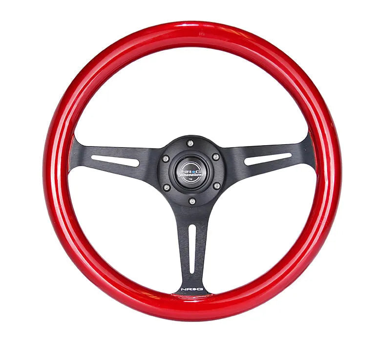 NRG 350MM 1.5" DEEP DISH WOOD GRAIN STEERING WHEEL