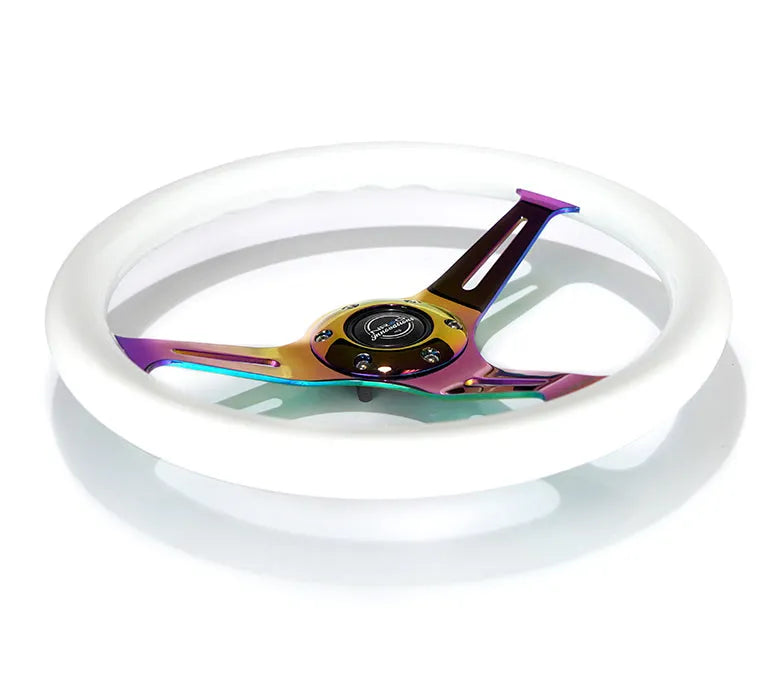 NRG 350MM 1.5" DEEP DISH WOOD GRAIN STEERING WHEEL