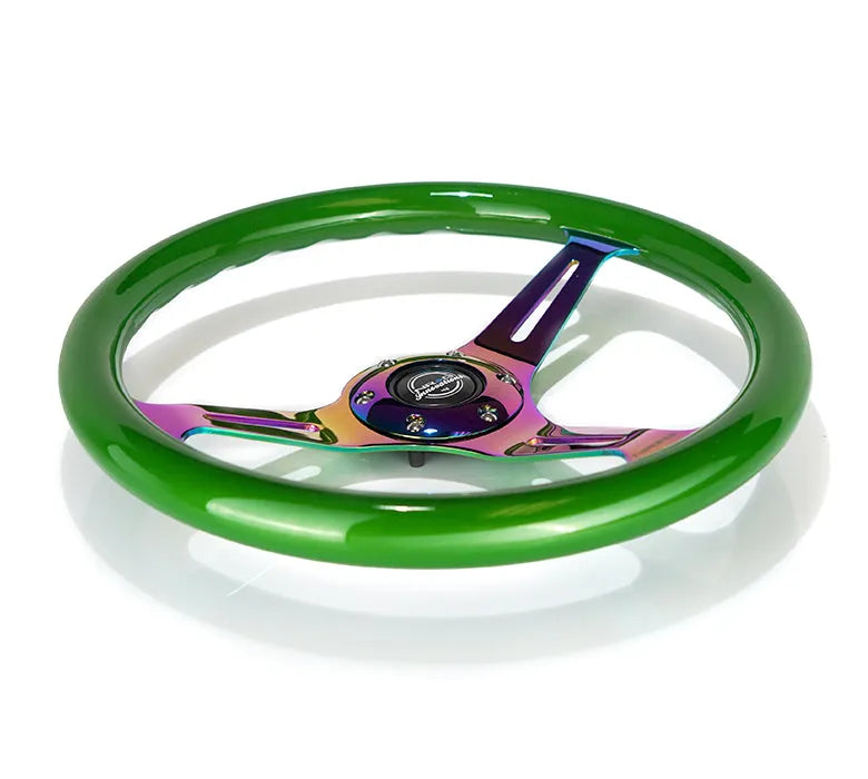 NRG 350MM 1.5" DEEP DISH WOOD GRAIN STEERING WHEEL