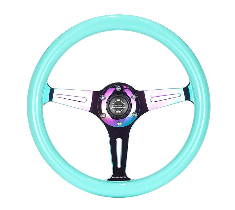 NRG 350MM 1.5" DEEP DISH WOOD GRAIN STEERING WHEEL