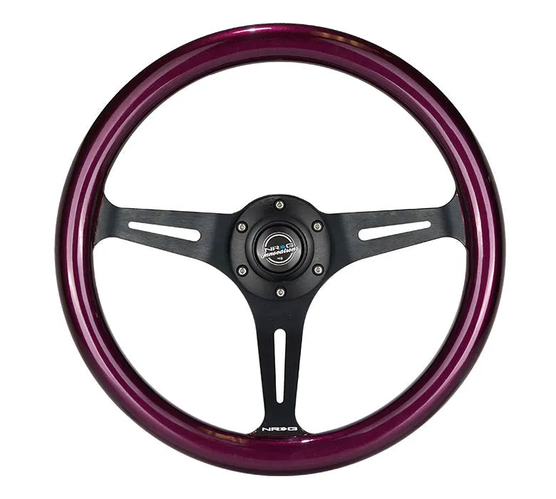 NRG 350MM 1.5" DEEP DISH WOOD GRAIN STEERING WHEEL