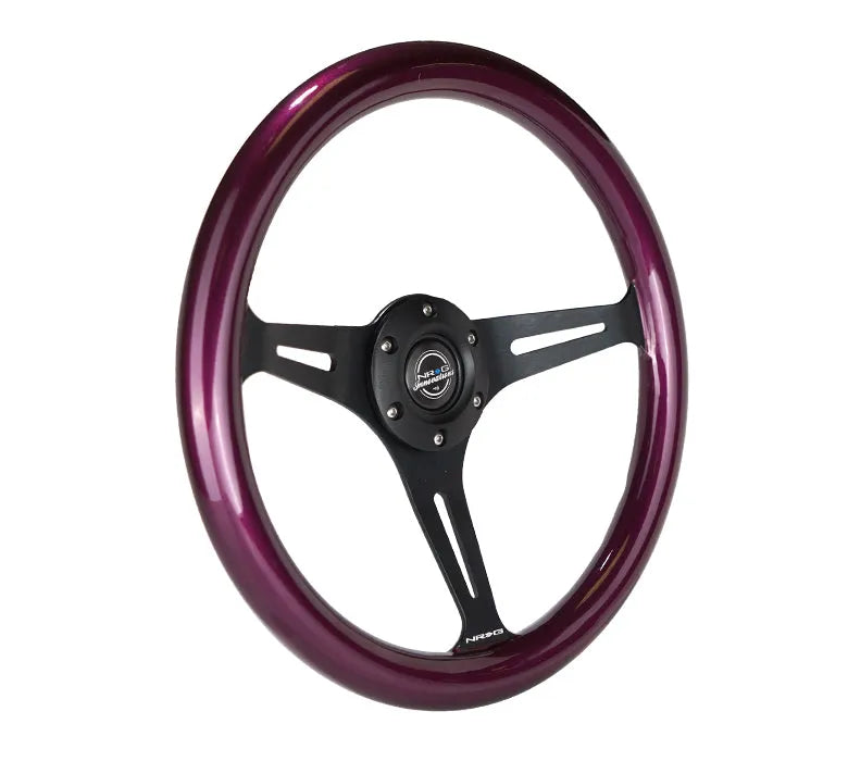 NRG 350MM 1.5" DEEP DISH WOOD GRAIN STEERING WHEEL