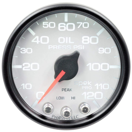 Autometer Spek-Pro 2 & 1/16" Oil Press Gauge 120PSI