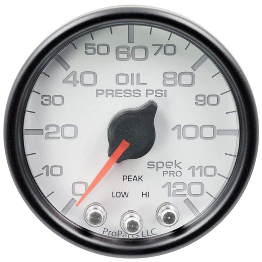 Autometer Spek-Pro 2 & 1/16" Oil Press Gauge 120PSI