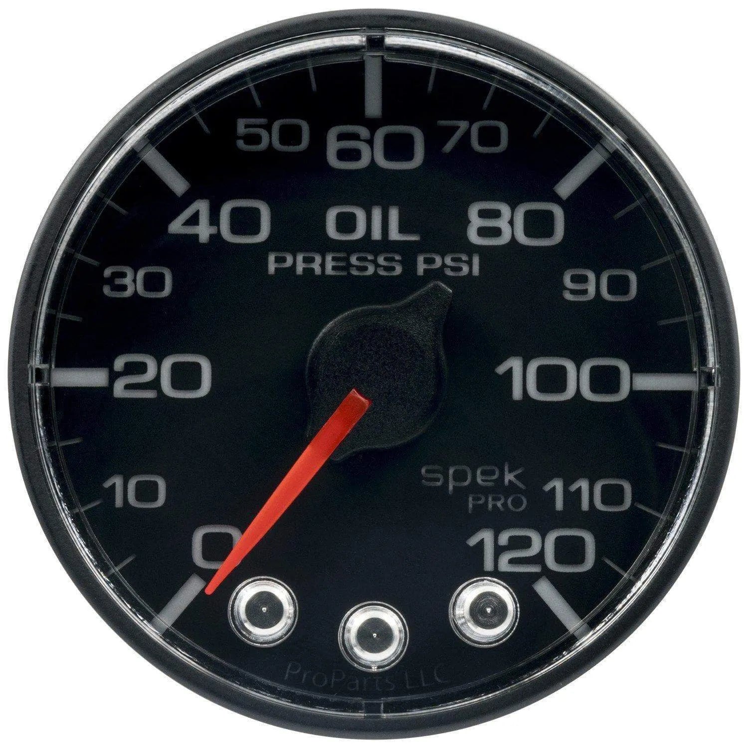 Autometer Spek-Pro 2 & 1/16" Oil Press Gauge 120PSI