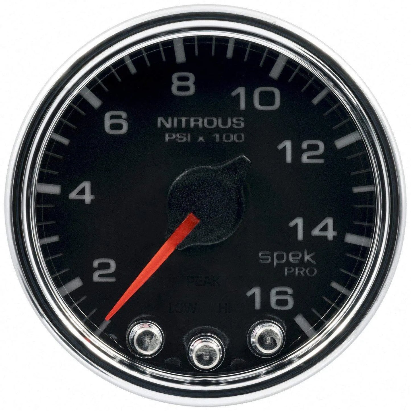 Autometer Spek-Pro 2 & 1/16" Nitrous Press Gauge 1600PSI