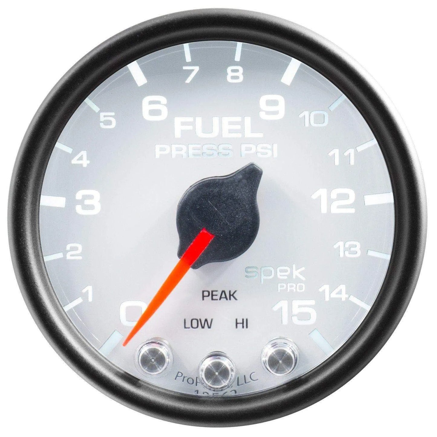 Autometer Spek-Pro 2 & 1/16" Fuel Press Gauge 15PSI