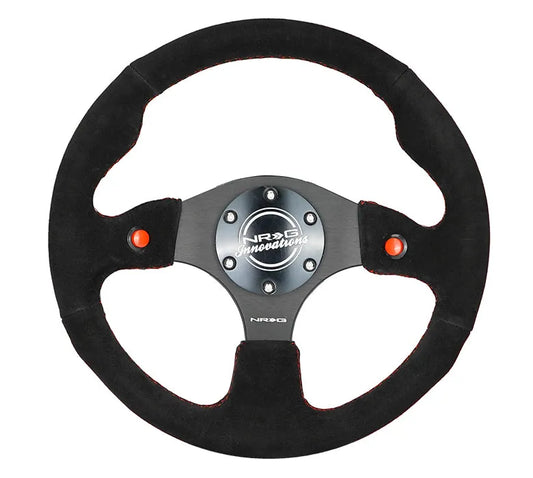 NRG DUAL BUTTON STEERING WHEEL SUEDE