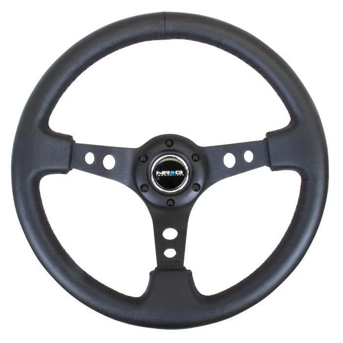 NRG RST-006 Sport Steering Wheels - 350mm x 3" Deep - Premium Leather