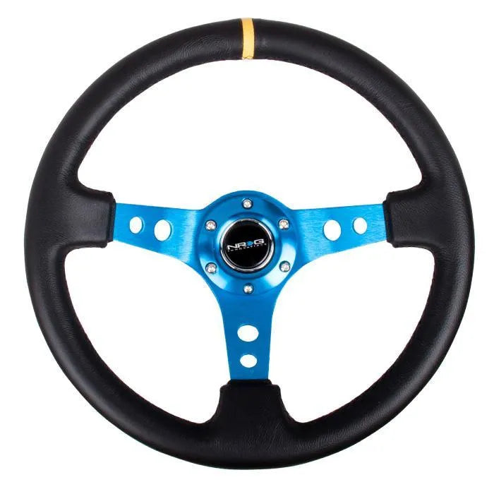 NRG RST-006 Sport Steering Wheels - 350mm x 3" Deep - Premium Leather