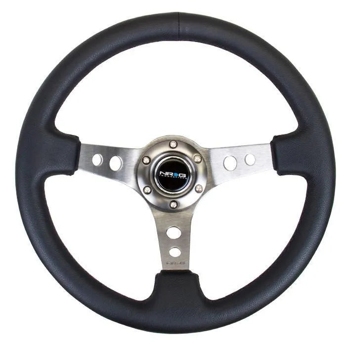 NRG RST-006 Sport Steering Wheels - 350mm x 3" Deep - Premium Leather