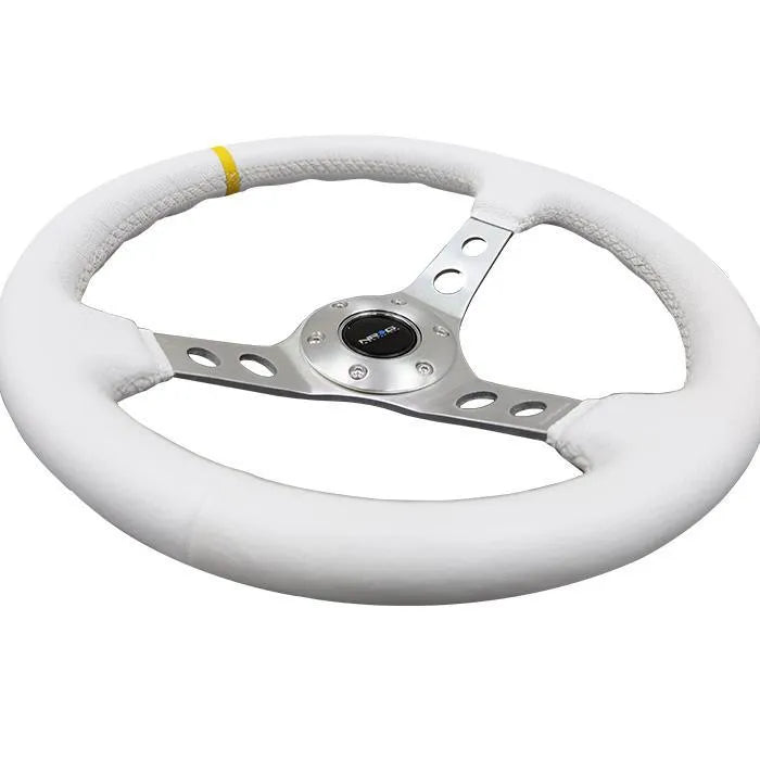 NRG RST-006 Sport Steering Wheels - 350mm x 3" Deep - Premium Leather