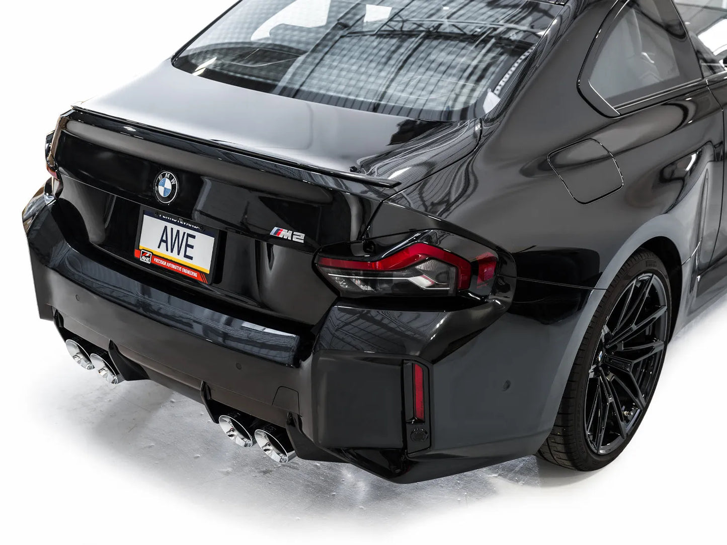 AWE Tuning Track Edition Exhaust Chrome Silver Tips for 23-24 BMW G87 M2 (3020-42487)