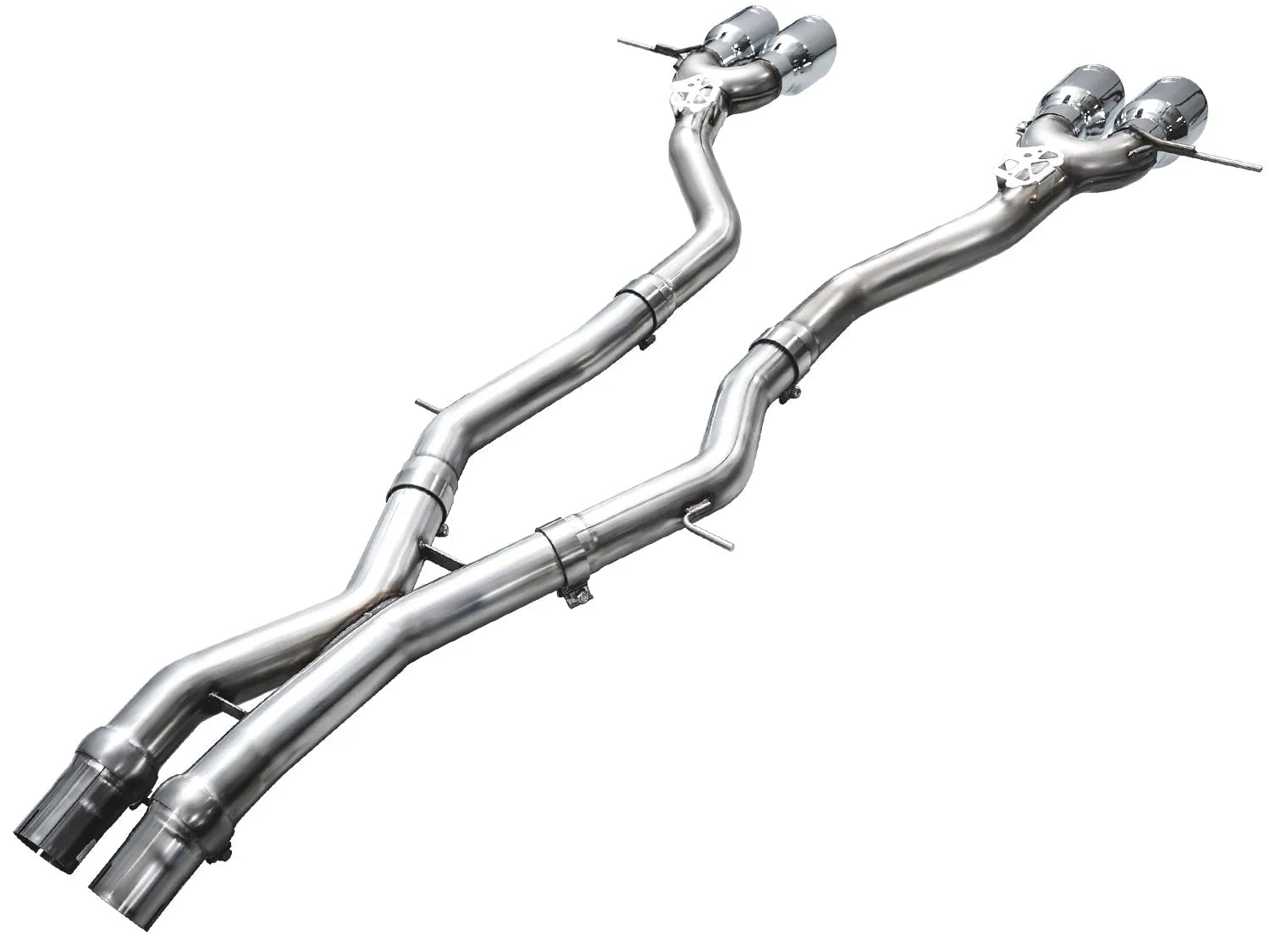 AWE Tuning Track Edition Exhaust Chrome Silver Tips for 23-24 BMW G87 M2 (3020-42487)
