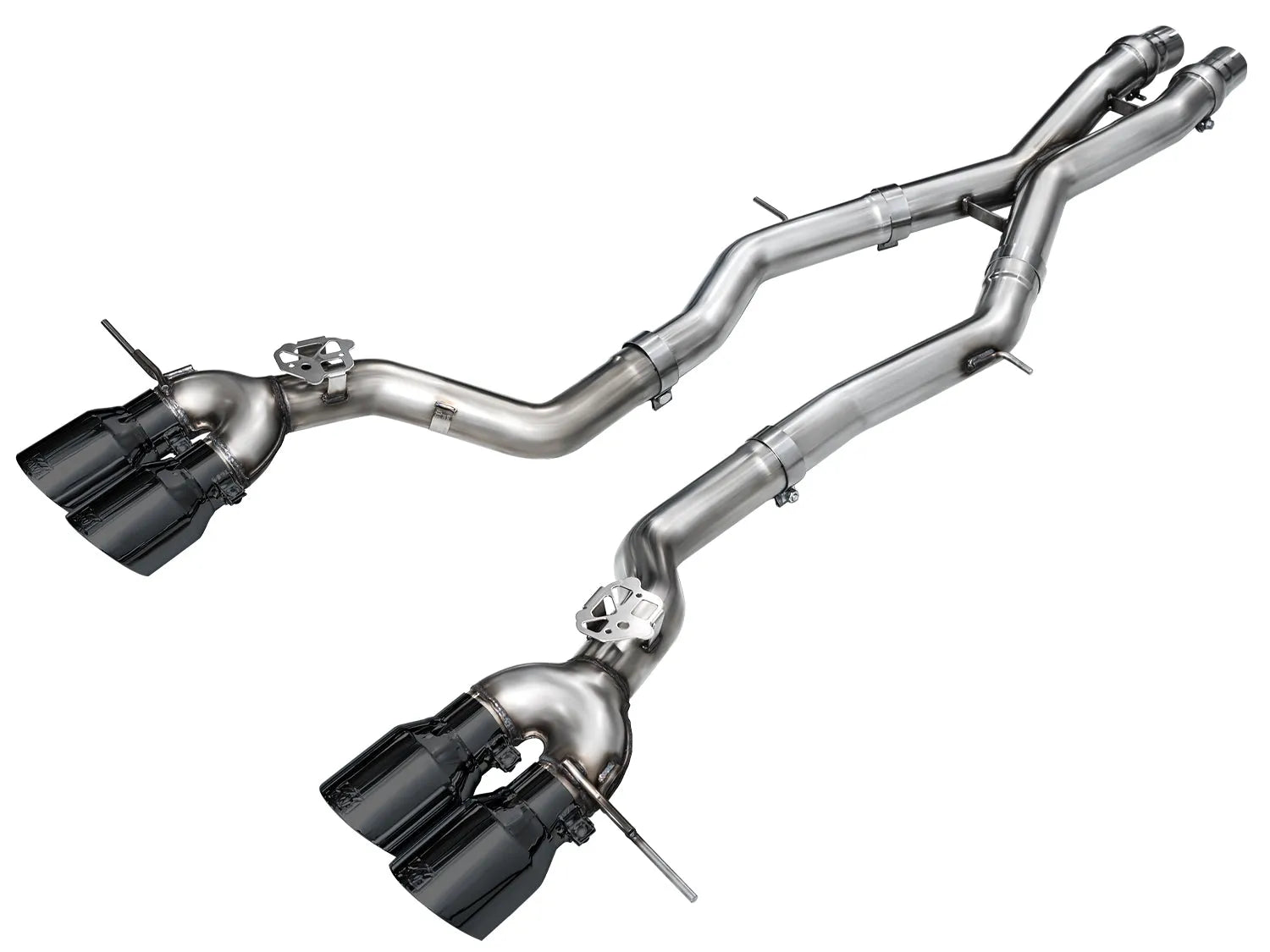 AWE Tuning Track Edition Exhaust Chrome Silver Tips for 23-24 BMW G87 M2 (3020-42487)