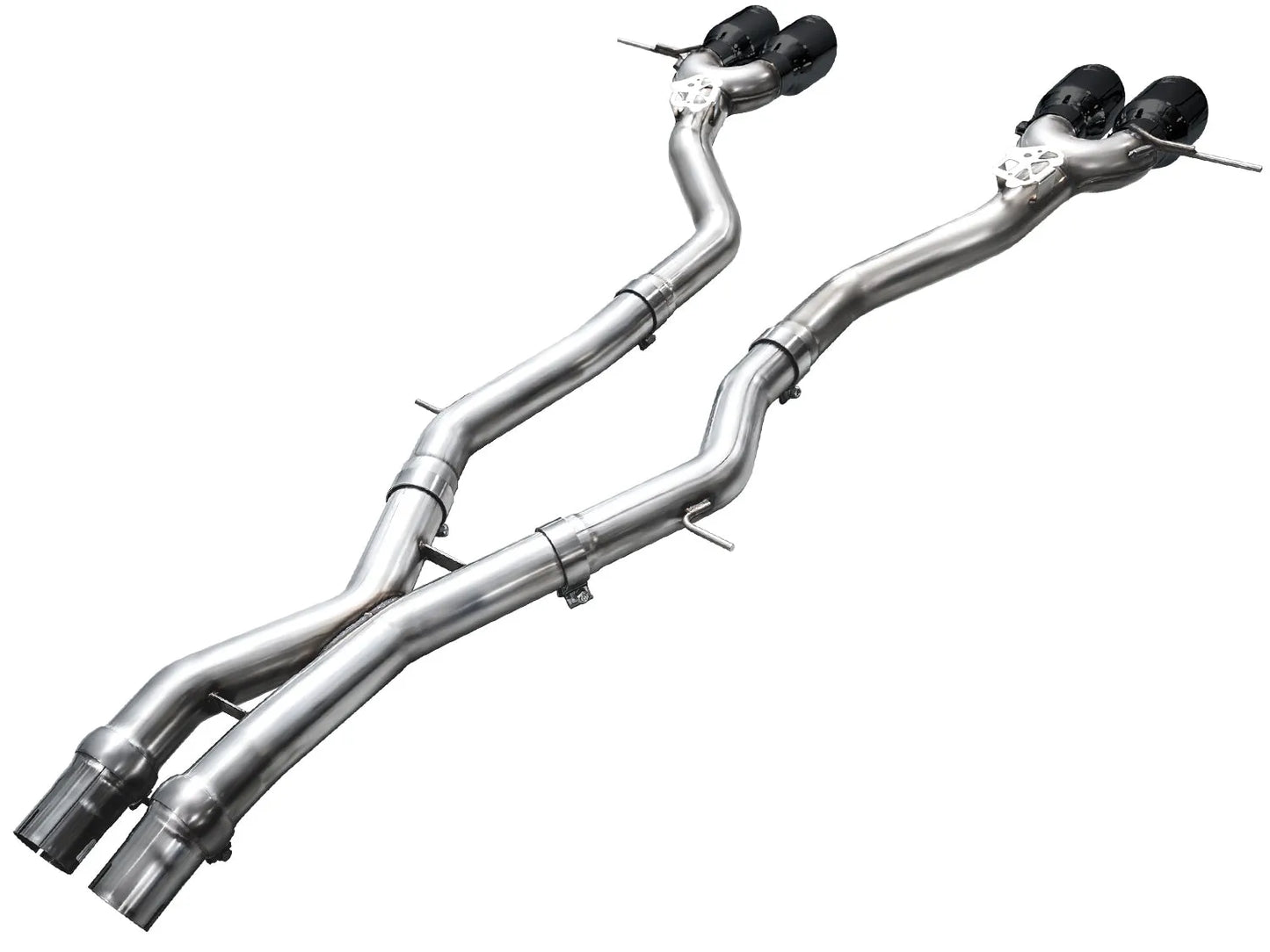 AWE Tuning Track Edition Exhaust Chrome Silver Tips for 23-24 BMW G87 M2 (3020-42487)