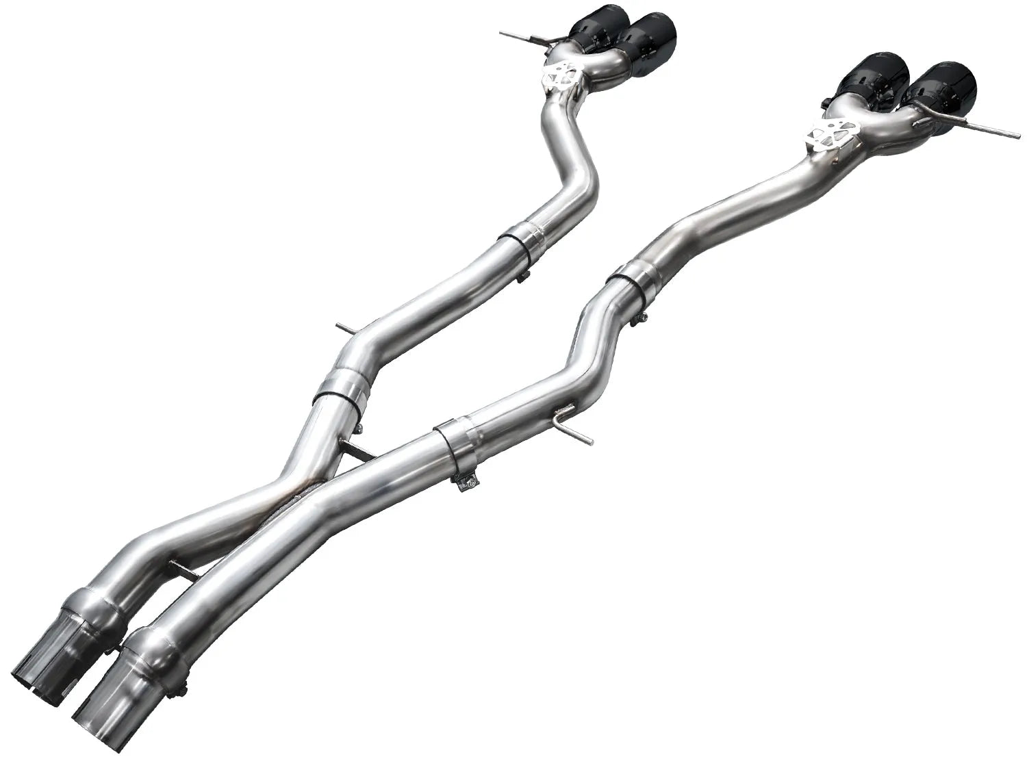 AWE Tuning Track Edition Exhaust Chrome Silver Tips for 23-24 BMW G87 M2 (3020-42487)