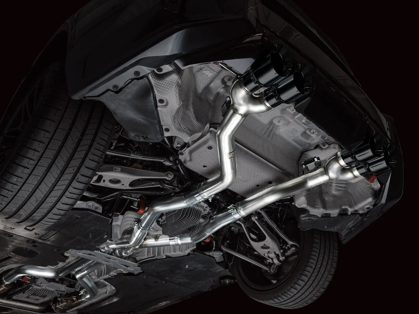 AWE Tuning Track Edition Exhaust Chrome Silver Tips for 23-24 BMW G87 M2 (3020-42487)