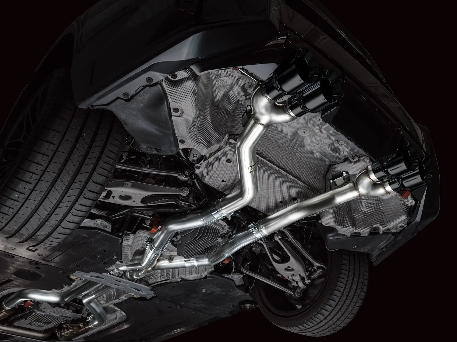 AWE Tuning Track Edition Exhaust Chrome Silver Tips for 23-24 BMW G87 M2 (3020-42487)