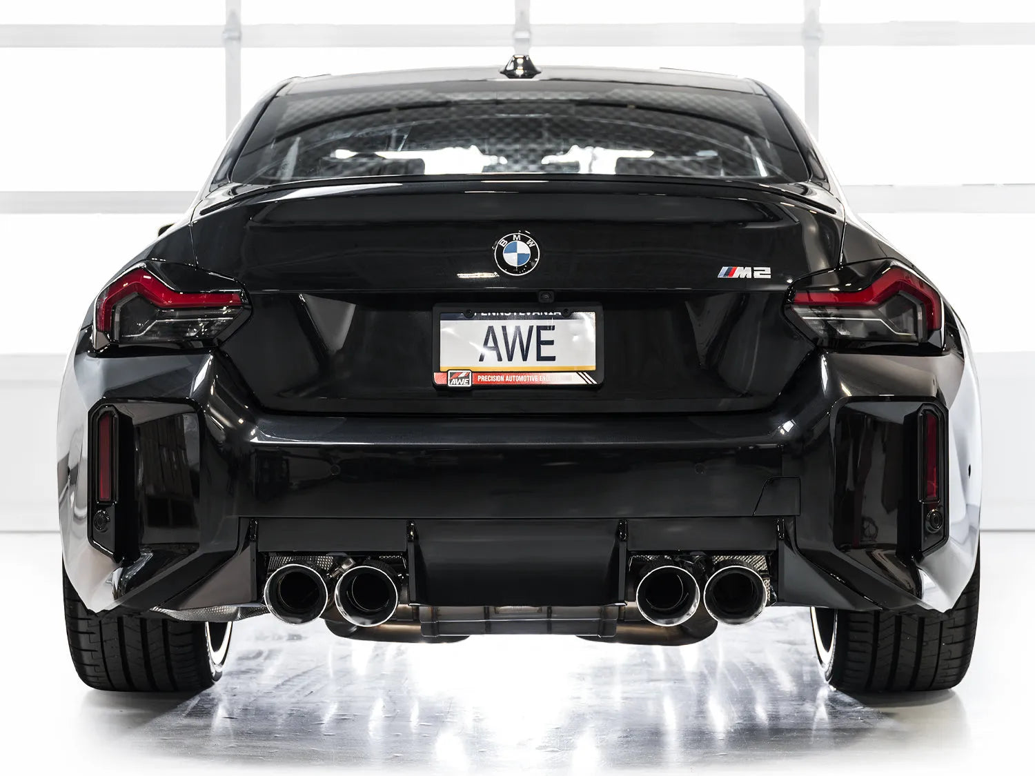 AWE Tuning SwitchPath Edition Exhaust Chrome Silver Tips for 23-24 BMW G87 M2 (3025-42487)