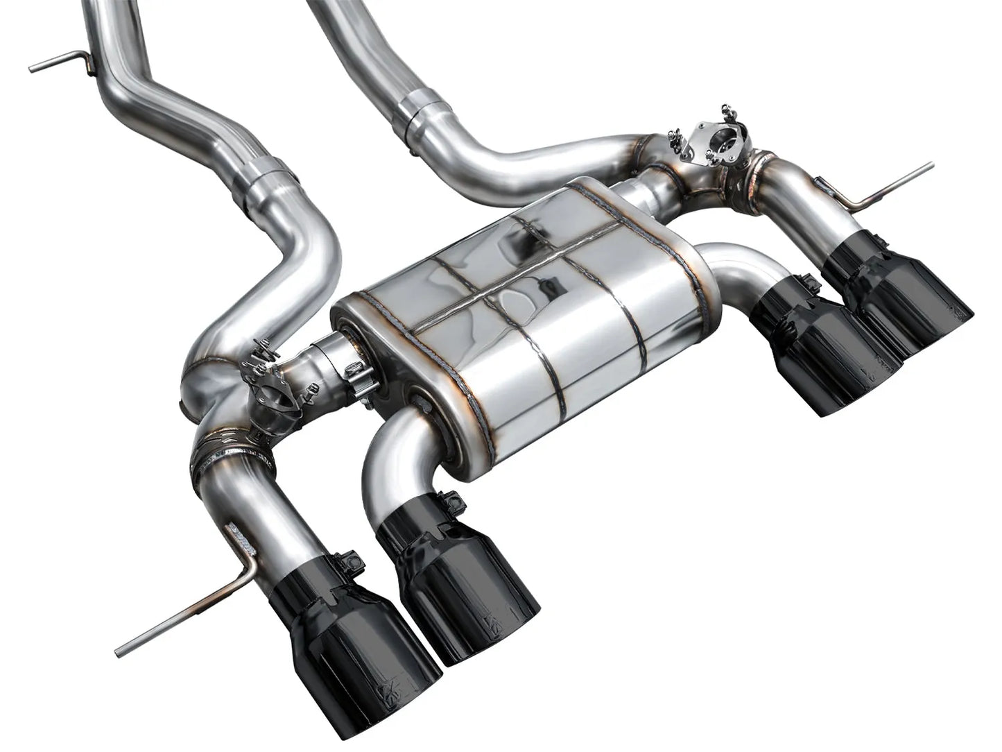 AWE Tuning SwitchPath Edition Exhaust Chrome Silver Tips for 23-24 BMW G87 M2 (3025-42487)