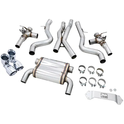 AWE Tuning AWE SwitchPath Catback Exhaust for BMW F8X M3/M4 - Chrome Silver - 3025-42070
