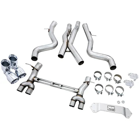 AWE Tuning AWE SwitchPath Catback Exhaust for BMW F8X M3/M4 - Chrome Silver - 3025-42070