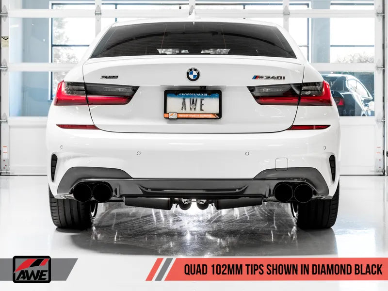 AWE Tuning Track Edition Exhaust for G2X M340i / M440i - Chrome Silver Tips (3020-42078)