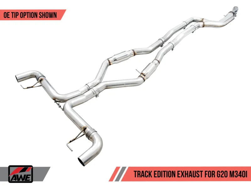 AWE Tuning Track Edition Exhaust for G2X M340i / M440i - Chrome Silver Tips (3020-42078)